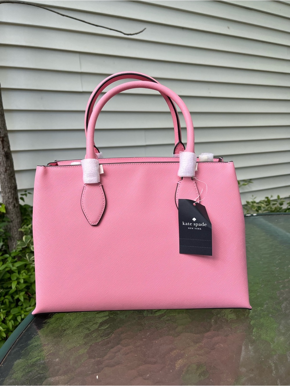 kate spade Pink Saffiano Leather Tote - Picture 3 of 4